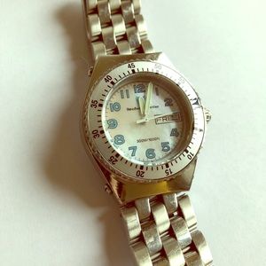 vintage stainless technomarine women’s watch